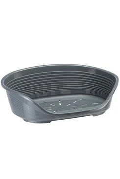 Cama de plástico SIESTA DLX 4 gris oscuro 61,5x45x21 FP Rozměr 5cm