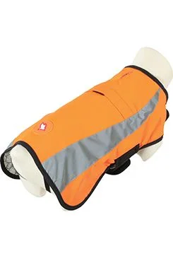Obleček bunda pro psy REFLEXNÍ oranžová Rozměr 25cm