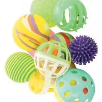 Juguete para gato set de pelotas mix de colores Počet 10ks, Rozměr 4cm