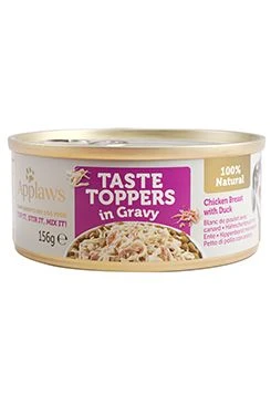 Dog can Toppers Gravy chicken with duck Gramáž 156g