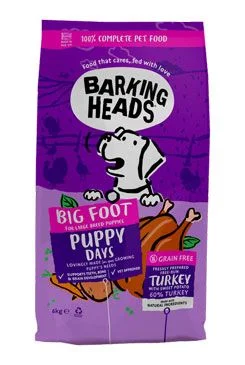 Barking Heads Big Foot Puppy Days Turkey Gramáž 6kg