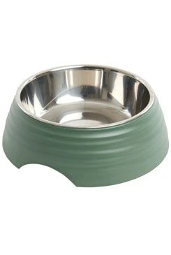 Comedero de melamina BUSTER Frosted Ripple Bowl verde Objem 700ml