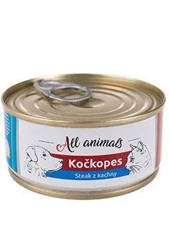 All Animals kočkopes konz. Steak z kachny Gramáž 100g