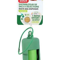 Dispensador de bolsas para excrementos verde YC