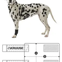 KRUUSE Rehab Carpal Bandage for Dogs, size M
