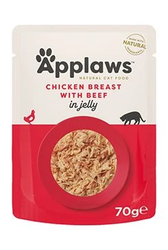 Cat pouch Jelly Chicken Breast with Beef 70g Stáří Adult
