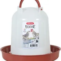 Žlab pitný pro drůbež červená Objem 3l