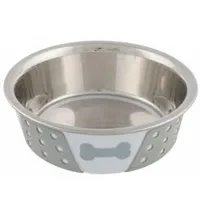 Miska nerez se silikon pláštěm bílá šedá Objem 1,4l, Rozměr 21cm