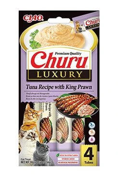 Cat Luxury Tuna Recipe with King Prawn 4x14g