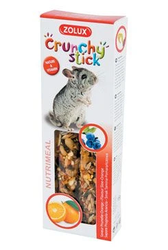 Pochoutka CRUNCHY STICK činčila trnka pomeranč