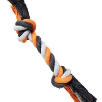 Dog Toy Cotton Knot Grey Orange Gramáž 55g, Rozměr 20cm