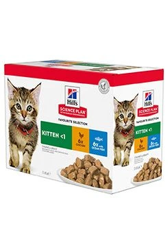 Hill's Fel. SP Kitten Chicken & Ocean Fish pouch 12x85g