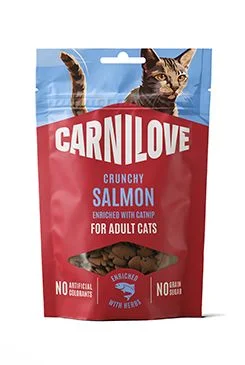 Cat CRUNCHY Snack Salmon+Catnip Gramáž 50g