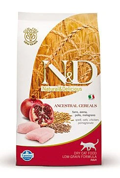 N&D LG CAT Chicken & Pomegranate Gramáž 1,5kg, Stáří Adult