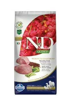 N&D Quinoa DOG Weight Management Lamb M L Gramáž 2,5kg, Stáří Adult
