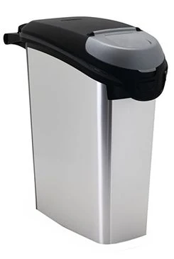 Contenedor para pienso seco plateado perro Gramáž 20kg, Objem 54l
