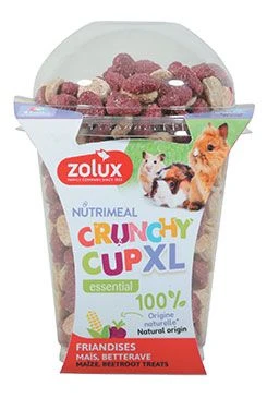 Snack CRUNCHYCUP XL roedores remolacha y maíz Gramáž 220g