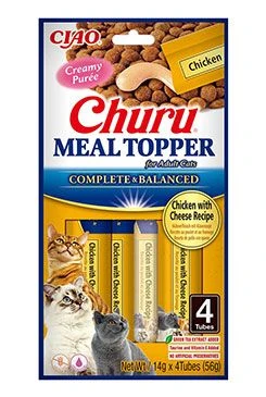 Cat Meal Topper Chicken with Cheese Recipe 4x14g