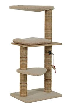 BOREAL Cat Tree Scratching Post Beige Rozměr 105cm