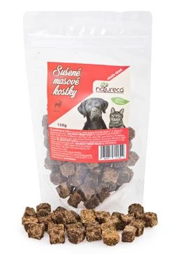 Venison Meat Cubes treat 100% meat Gramáž 150g