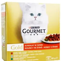 Purina Gourmet Gold konz. kočka kousky ve šť.zelená pack8x85g