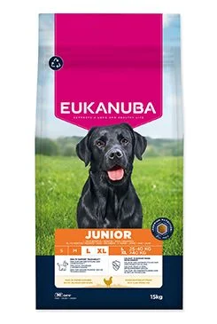 Eukanuba Dog Junior Large rich in fresh Chicken Gramáž 15kg