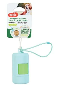 Dispensador de bolsas para excrementos azul claro YC