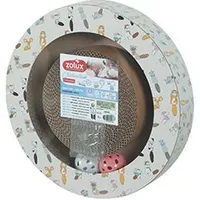 CHATOUILLE Round Cardboard Scratcher with Balls