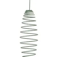 Outdoor SPIRAL feeder for fat balls, metal, green Rozměr 22cm