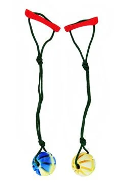 Dog Toy Spiral Fetch Ball on Rope Vanilla SP Rozměr 6cm