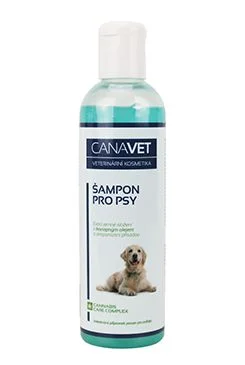 Champú para perros CANAVET con aditivo antiparasitario Objem 250ml