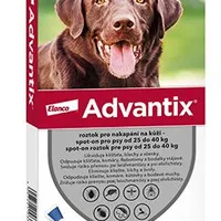 Advantix Spot on 1x4ml pro psy nad 25 Gramáž 40kg