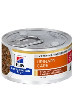 Hill's Fel. PD C D UrinaryStress Chicken & Veg Stew Can Gramáž 82g
