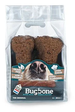 Dog Treat Medium Bone with Insects 6x30g