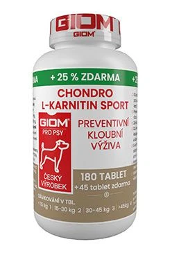 Giom S pes Chondro L karnitin SPORT 180 tbl+25%