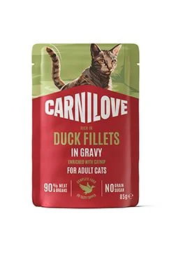 Cat Pouch Gravy Duck+Catnip Gramáž 85g