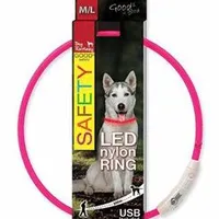 USB Light-Up Collar Pink Počet 1ks, Rozměr 45cm