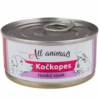All Animals kočkopes konz. Steak z hovězí sval Gramáž 200g