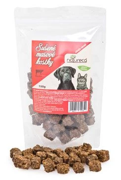 NATURECA pochoutka Masové kostky Hovězí 100%maso Gramáž 150g