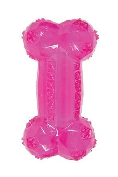 Dog Toy BONE TPR POP Pink Bone Rozměr 14cm